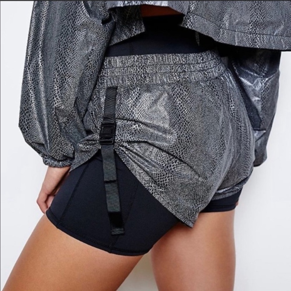 Free people movement black diamond shorts